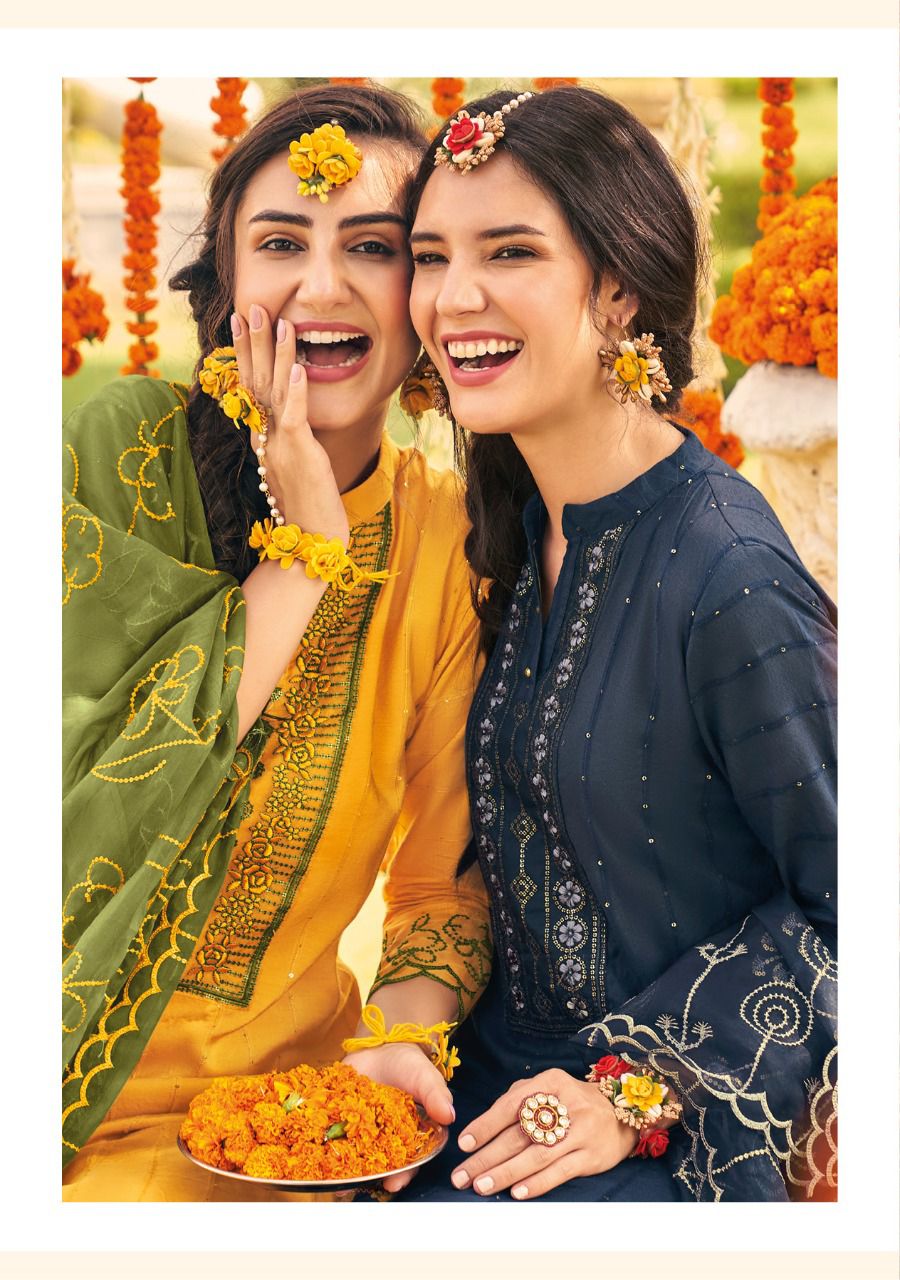 Kalki Haldi Mahendi Heavy Festive Wear Wholesale Readymade Suits